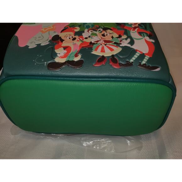 Disney Loungefly Backpack Christmas NWT Tinker Stitch GLOW IN DARK Peter Mickey - Picture 6 of 16